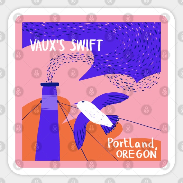 Portland Vaux's Swifts Sticker by GiuliaM